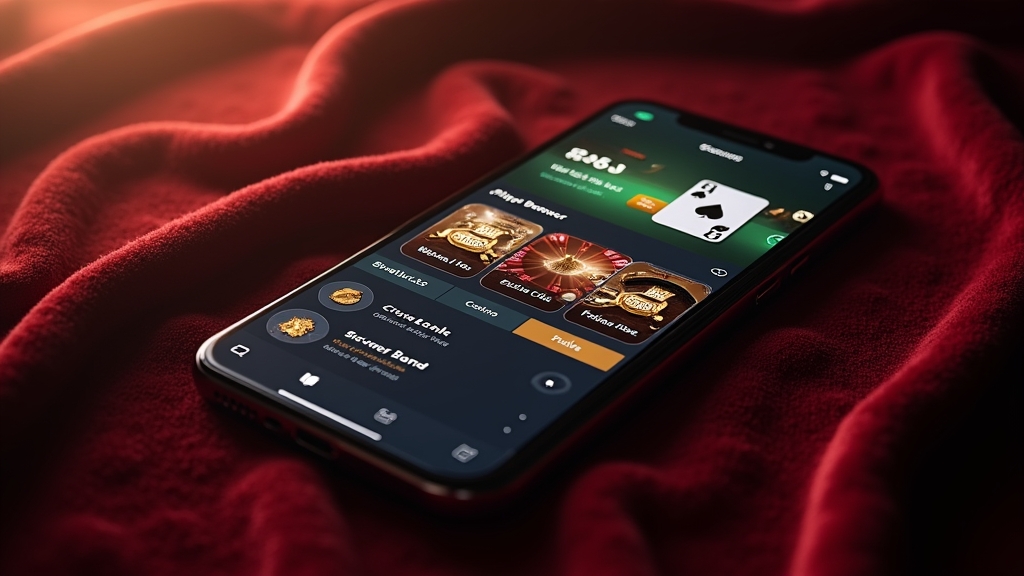 Split-screen comparison of browser play and a casino app on mobile